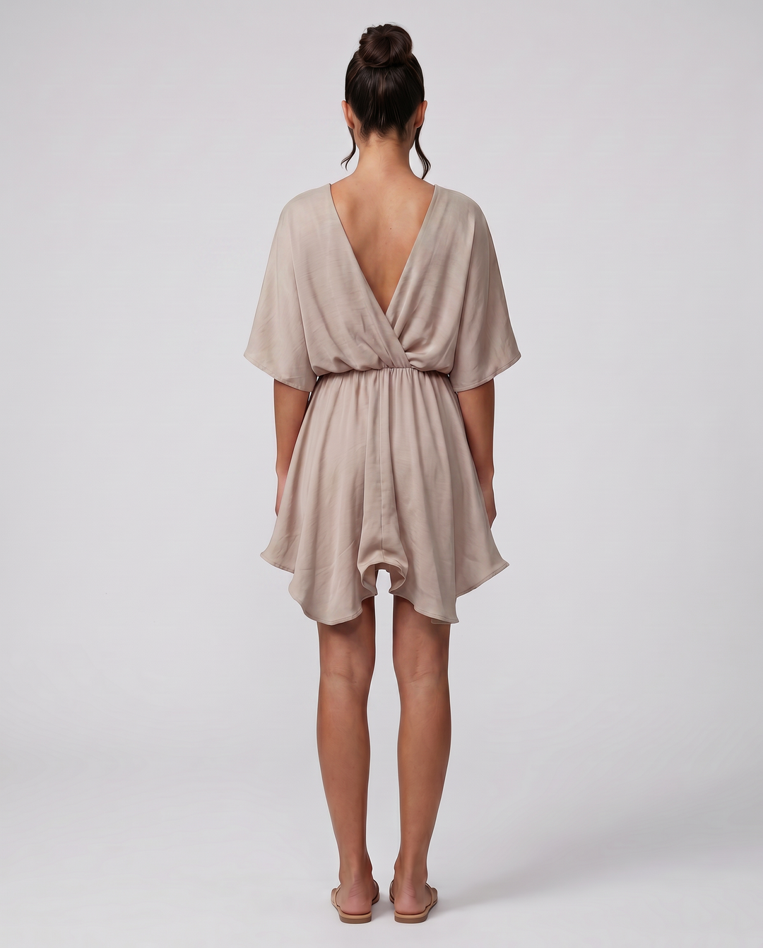 Blair | Mini Dress with Flutter Sleeves and Ruffle Hem