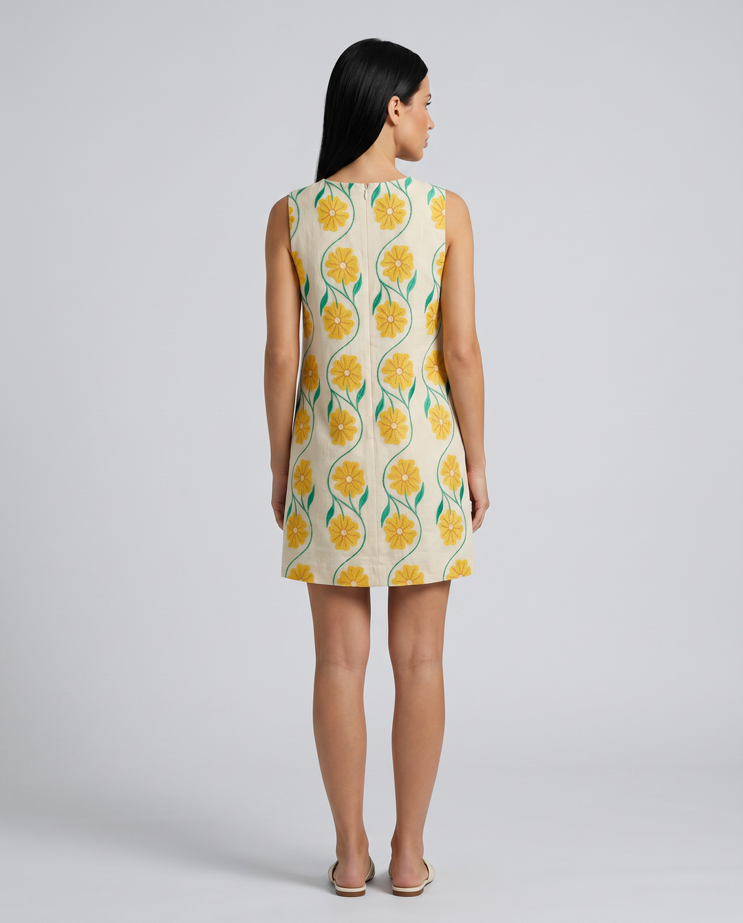 Sofia | Sleeveless Mini Dress with Floral Print