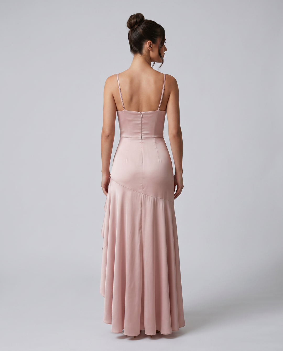 Chiara | Maxi Dress with Cowl Neck and Ruffle Hem