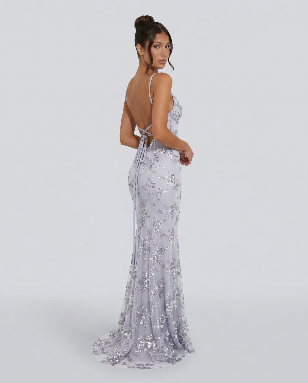 Rita | Maxi Dress with Deep V-Neck and Embellished Detail