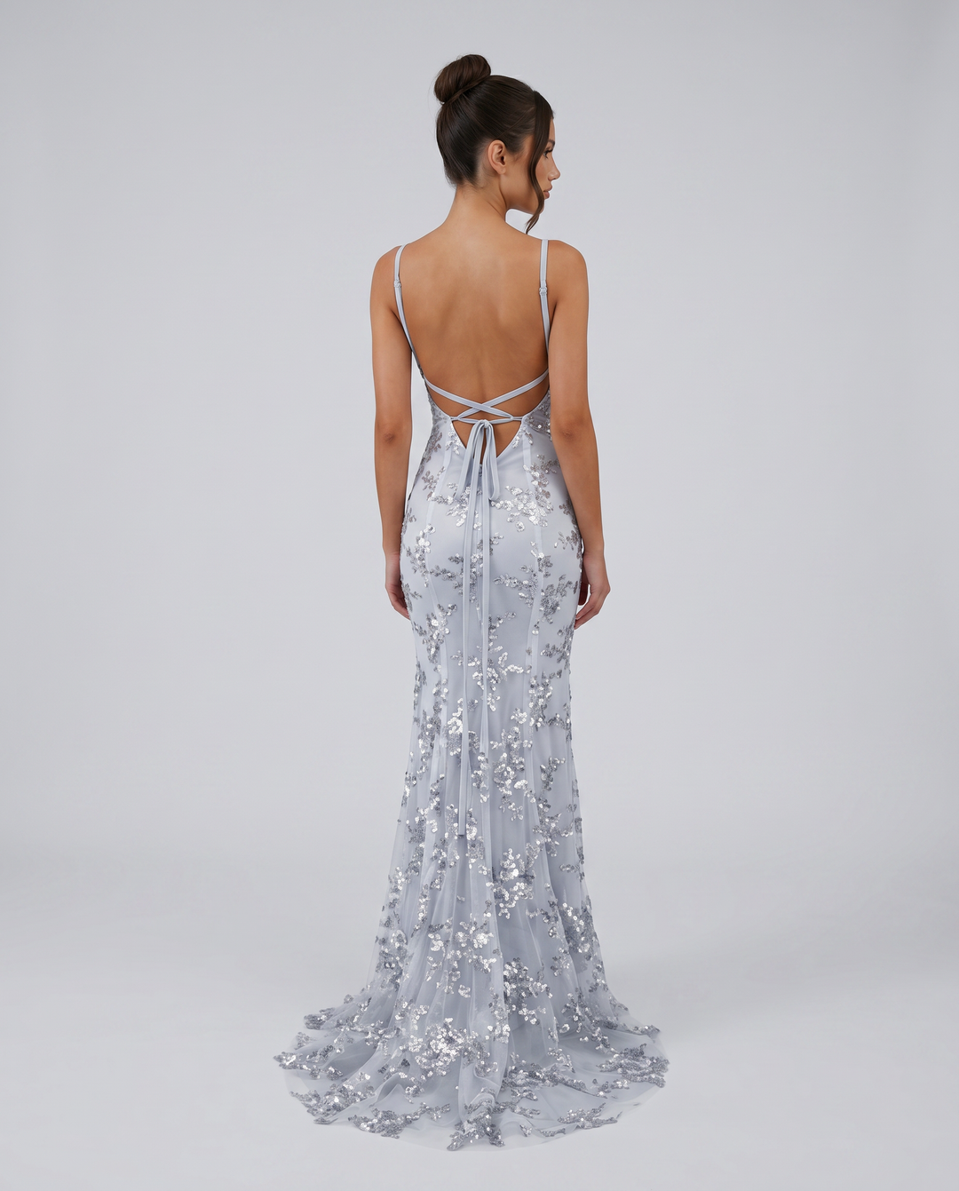 Rita | Maxi Dress with Deep V-Neck and Embellished Detail
