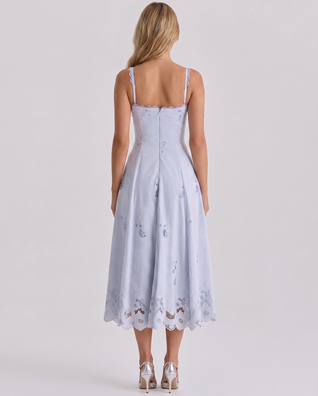 Sorrel | Midi Sundress with Broderie Anglaise Detail