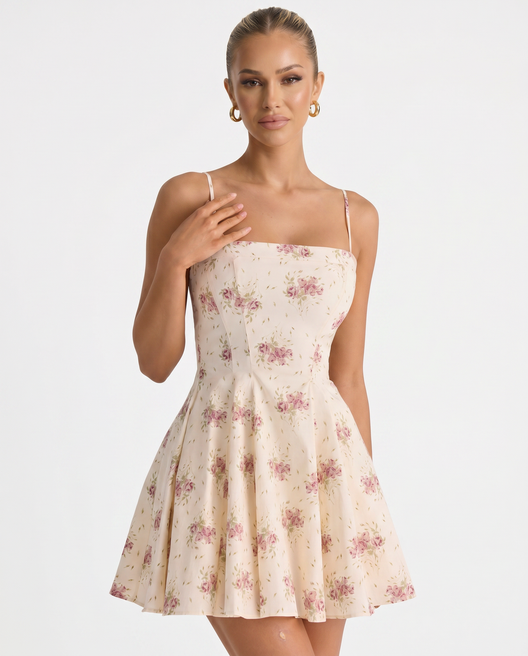 Sandi | Flared Mini Sundress with Thin Straps