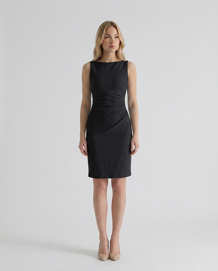 Lucia | Sleeveless Mini Dress in Vegan Leather