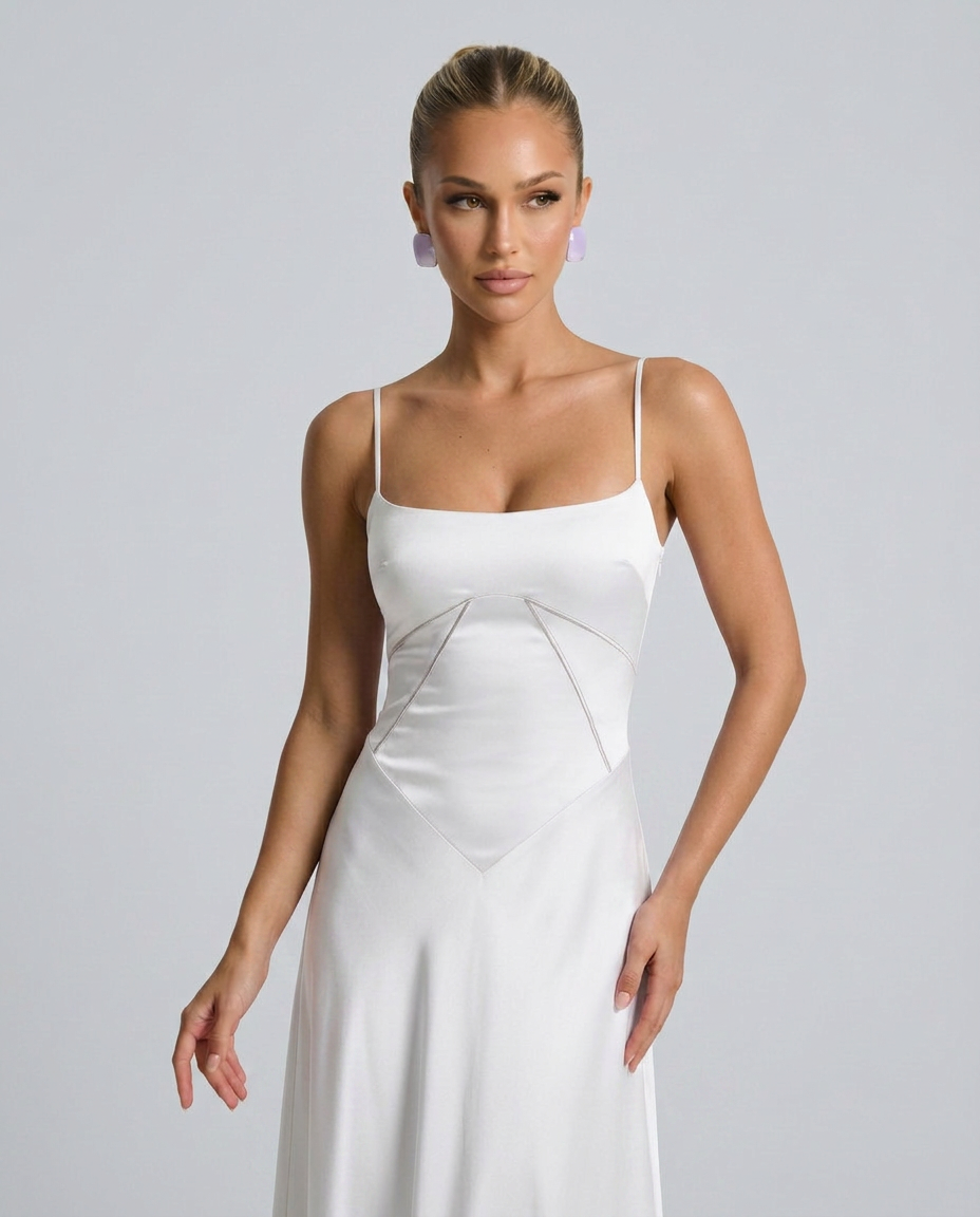 Phoebe | Maxi Dress with Lace-Up Back