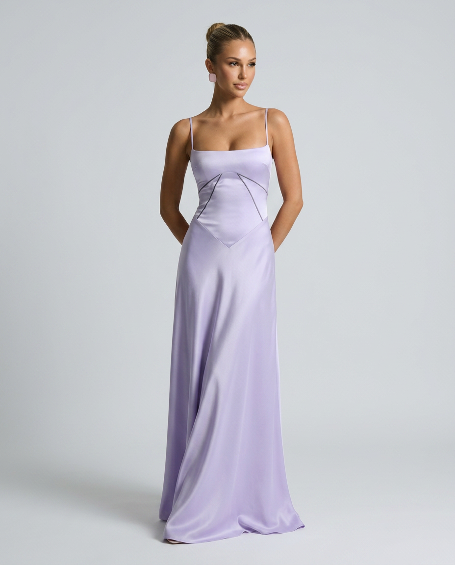 Phoebe | Maxi Dress with Lace-Up Back