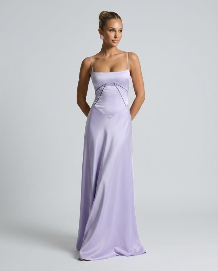 Phoebe | Maxi Dress with Lace-Up Back