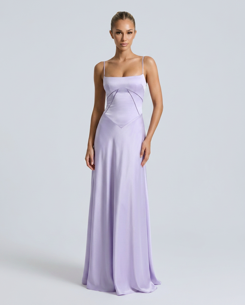 Phoebe | Maxi Dress with Lace-Up Back