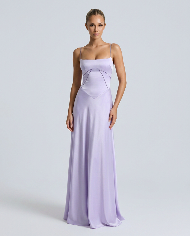 Phoebe | Maxi Dress with Lace-Up Back