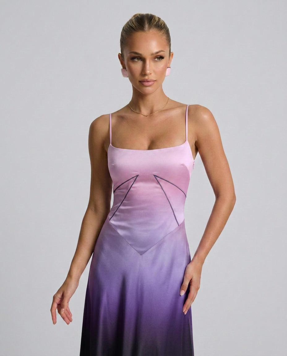 Phoebe | Maxi Dress with Lace-Up Back