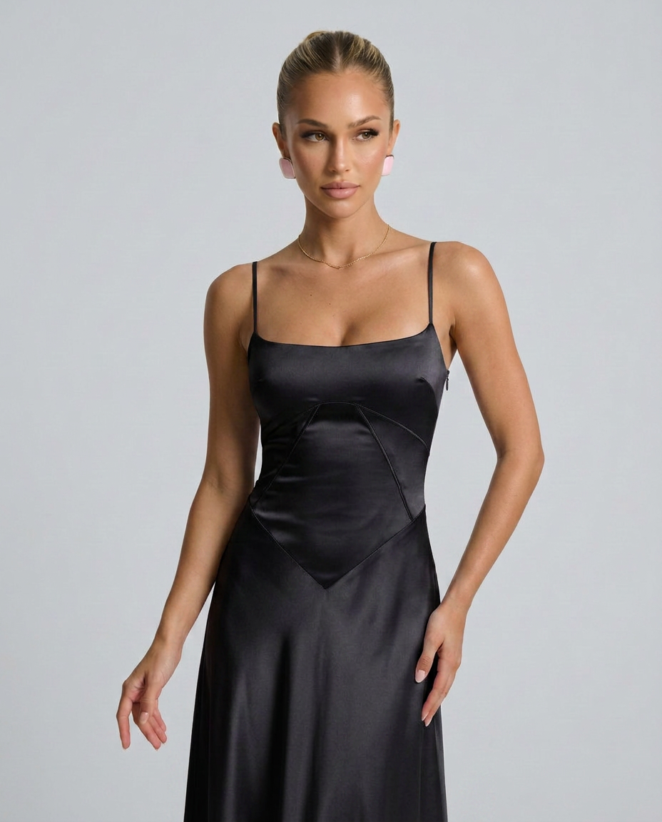 Phoebe | Maxi Dress with Lace-Up Back