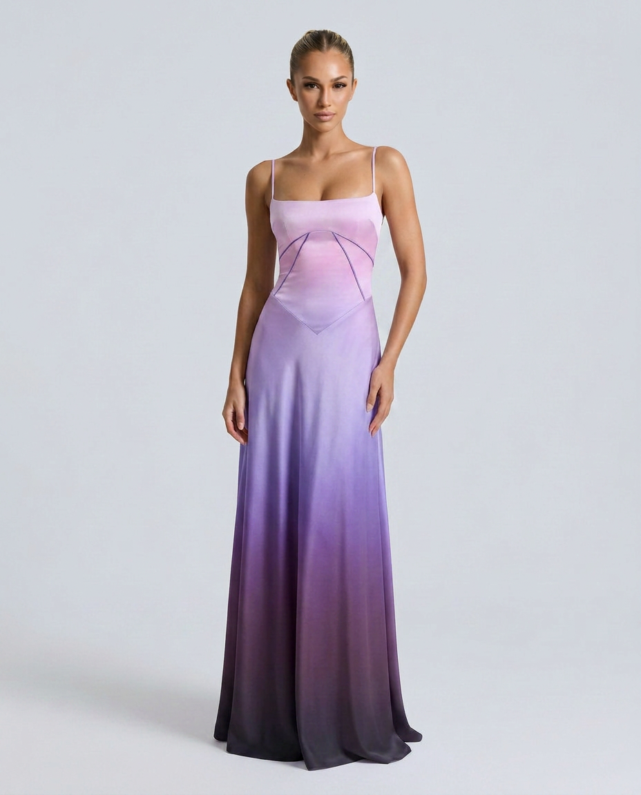 Phoebe | Maxi Dress with Lace-Up Back