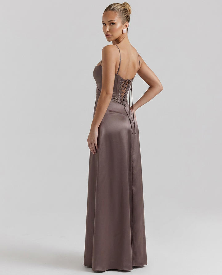 Phoebe | Maxi Dress with Lace-Up Back