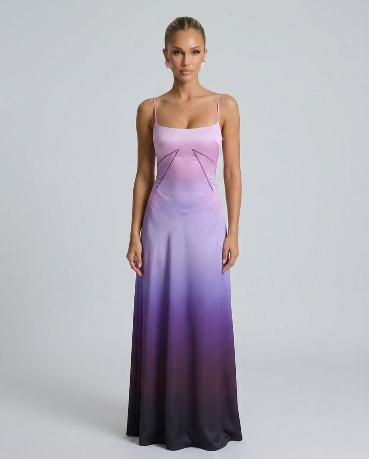 Phoebe | Maxi Dress with Lace-Up Back