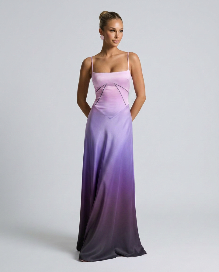 Phoebe | Maxi Dress with Lace-Up Back