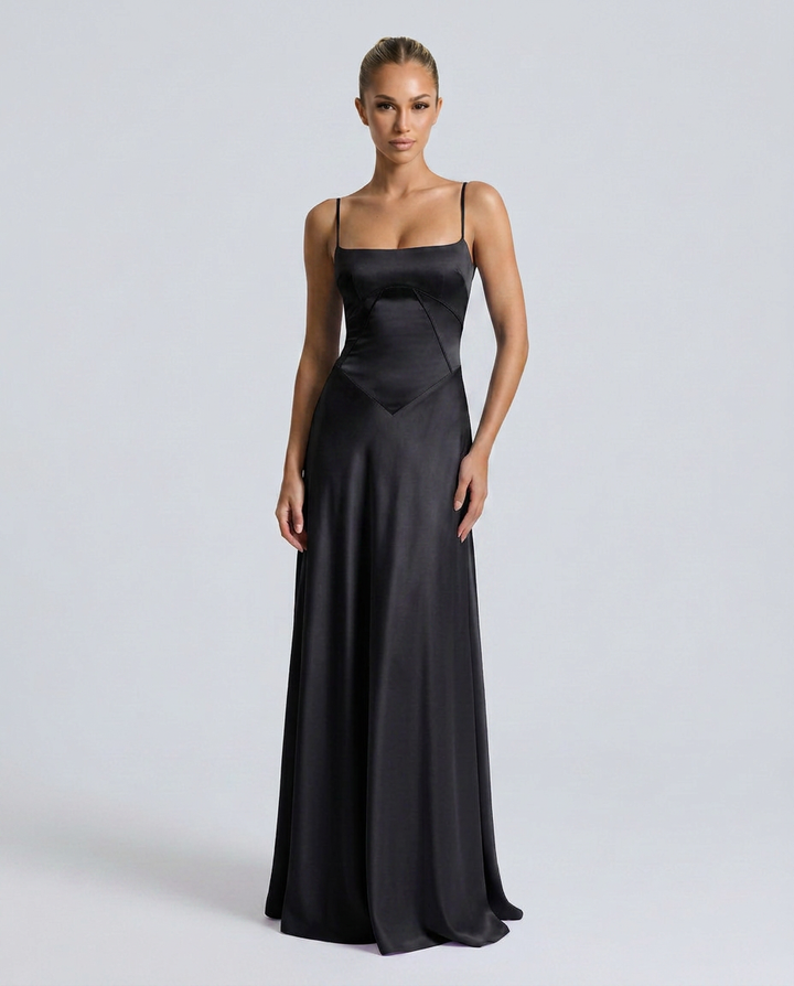 Phoebe | Maxi Dress with Lace-Up Back