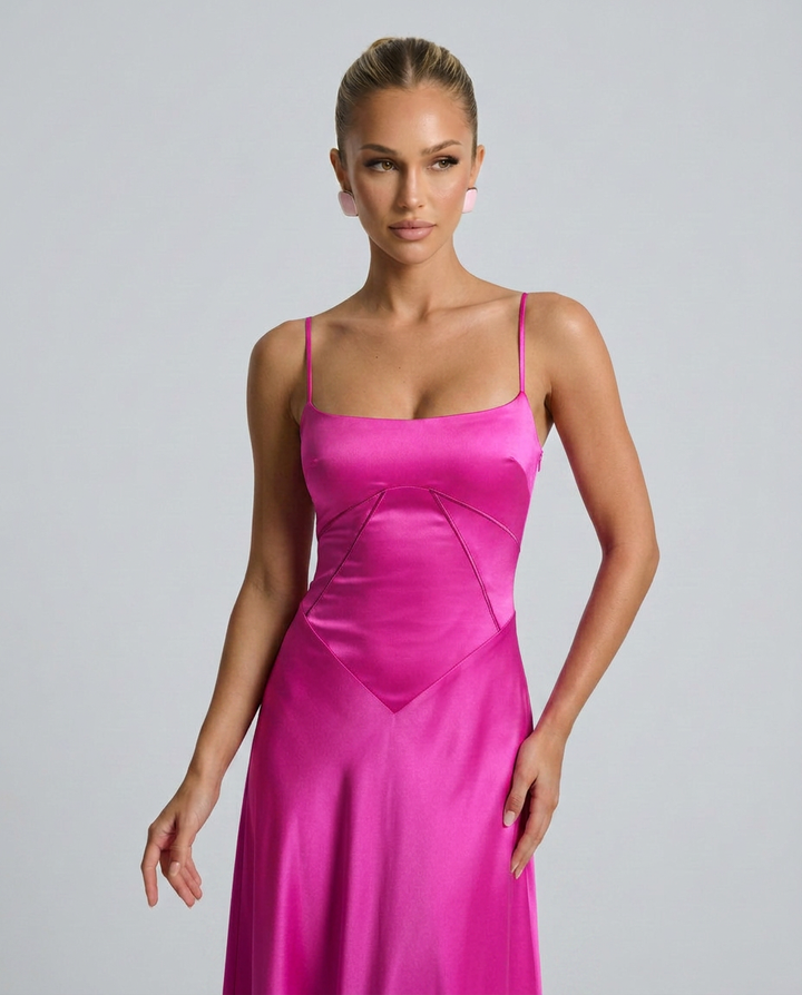 Phoebe | Maxi Dress with Lace-Up Back
