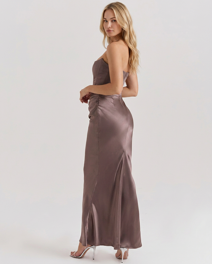 Opal | Strapless Corset Maxi Dress