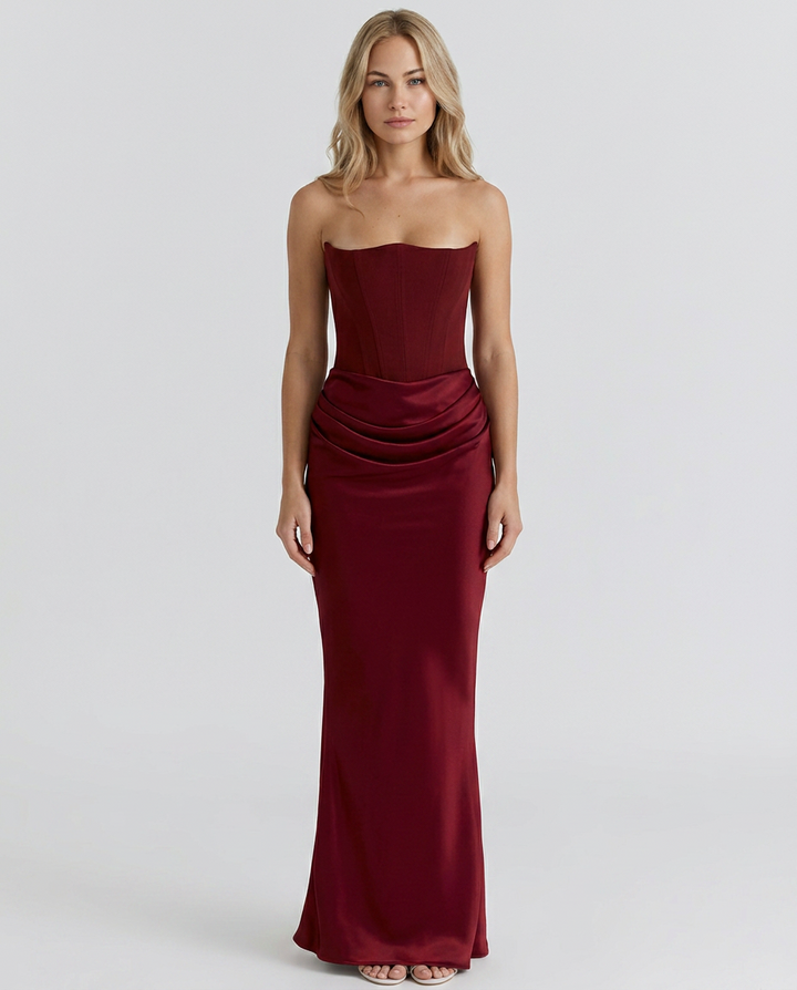 Opal | Strapless Corset Maxi Dress