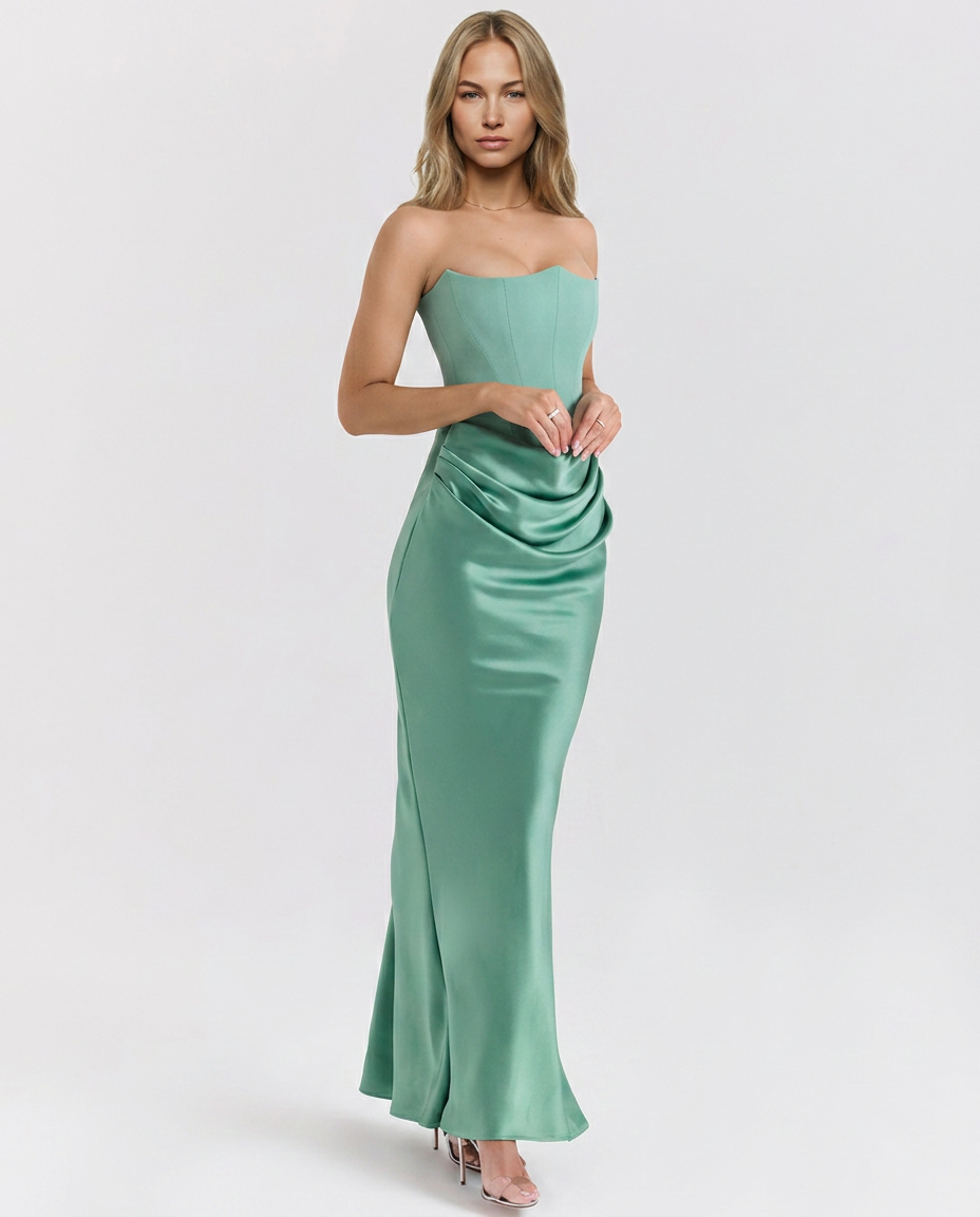 Opal | Strapless Corset Maxi Dress