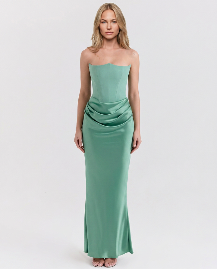 Opal | Strapless Corset Maxi Dress