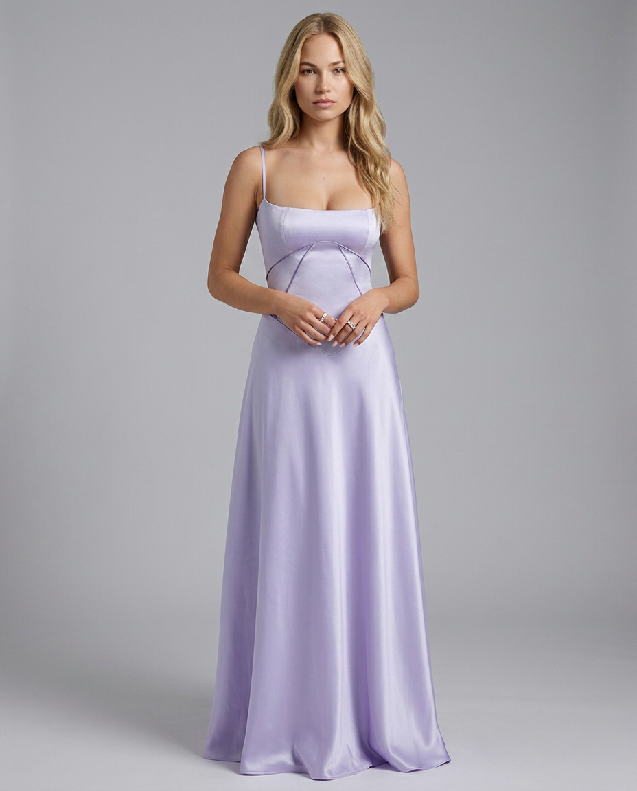 Arline | Lace-Up Maxi Dress with Corset Back