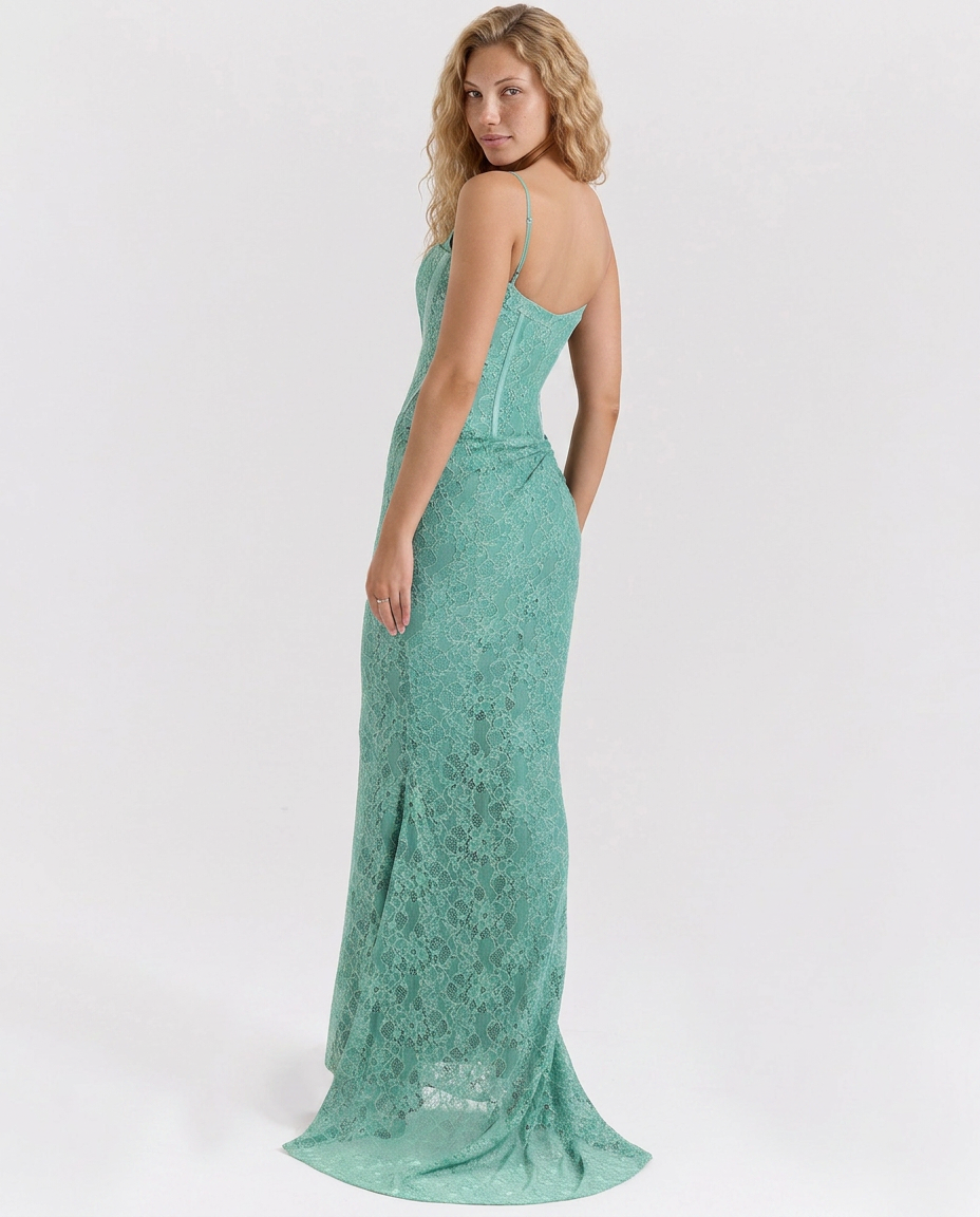 Vilma | Lace Corset Maxi Dress