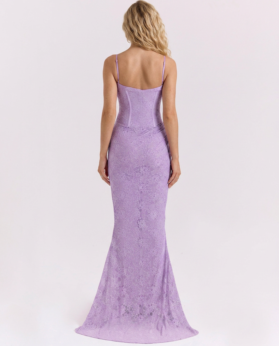 Vilma | Lace Corset Maxi Dress