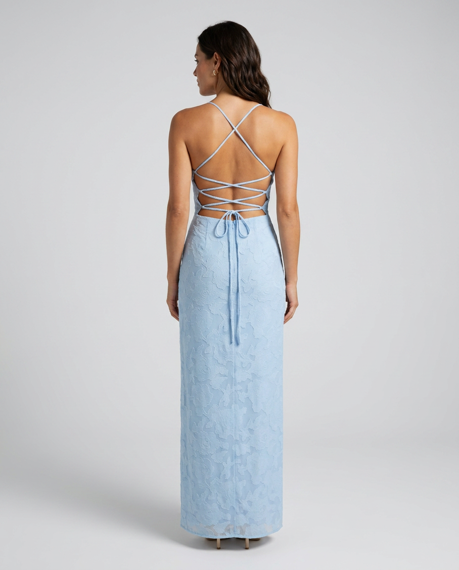 Aiyana | Maxi Dress with Embroidered Floral Lace