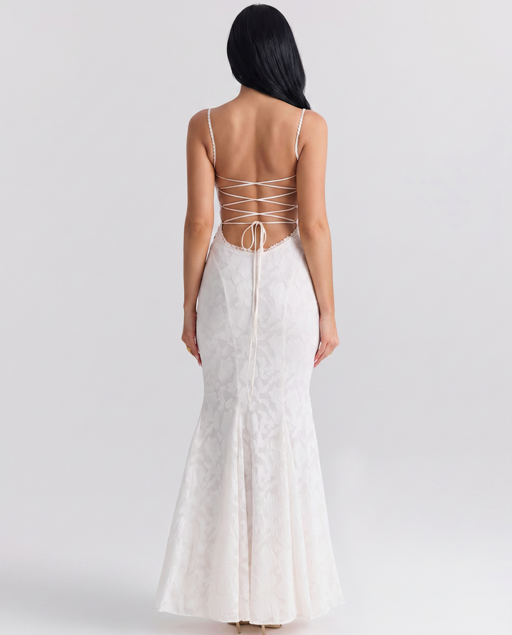 Krista | Maxi Dress with Lace-Up Back