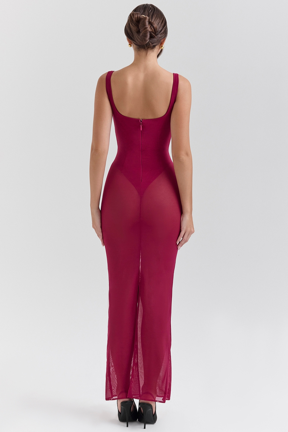 Safaria | Floral Maxi Dress with Underwire and Back Split