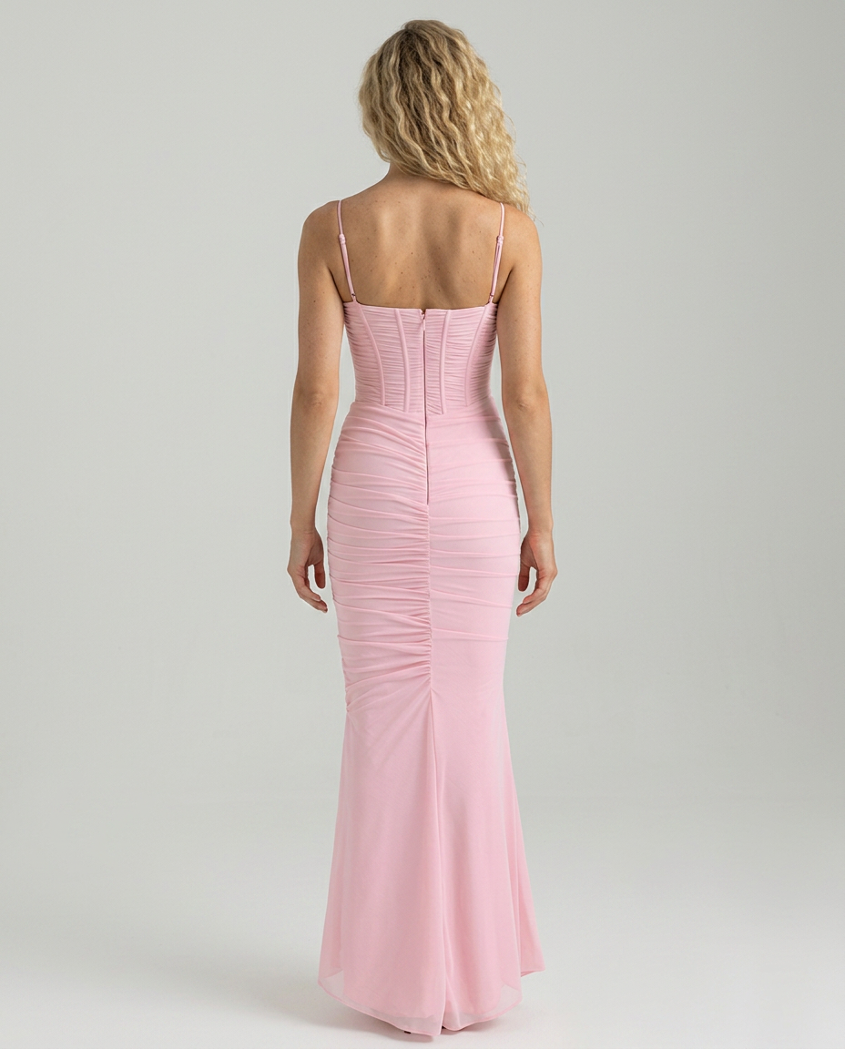 Sylvia | Mesh Butterfly Maxi Dress