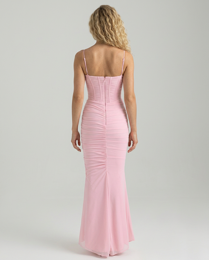 Sylvia | Mesh Butterfly Maxi Dress