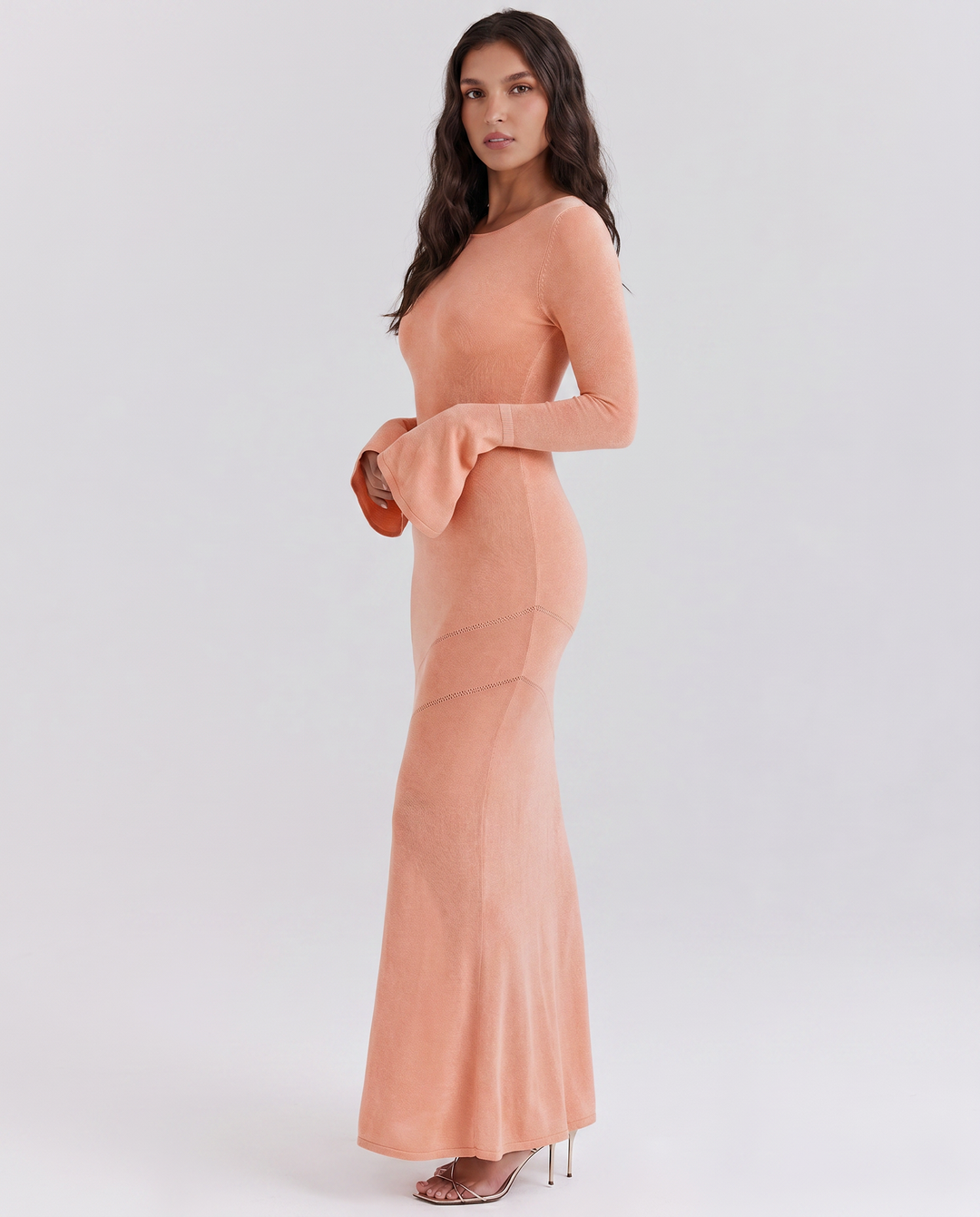 Camryn | Knit Maxi Dress with Cut-Out Bodice