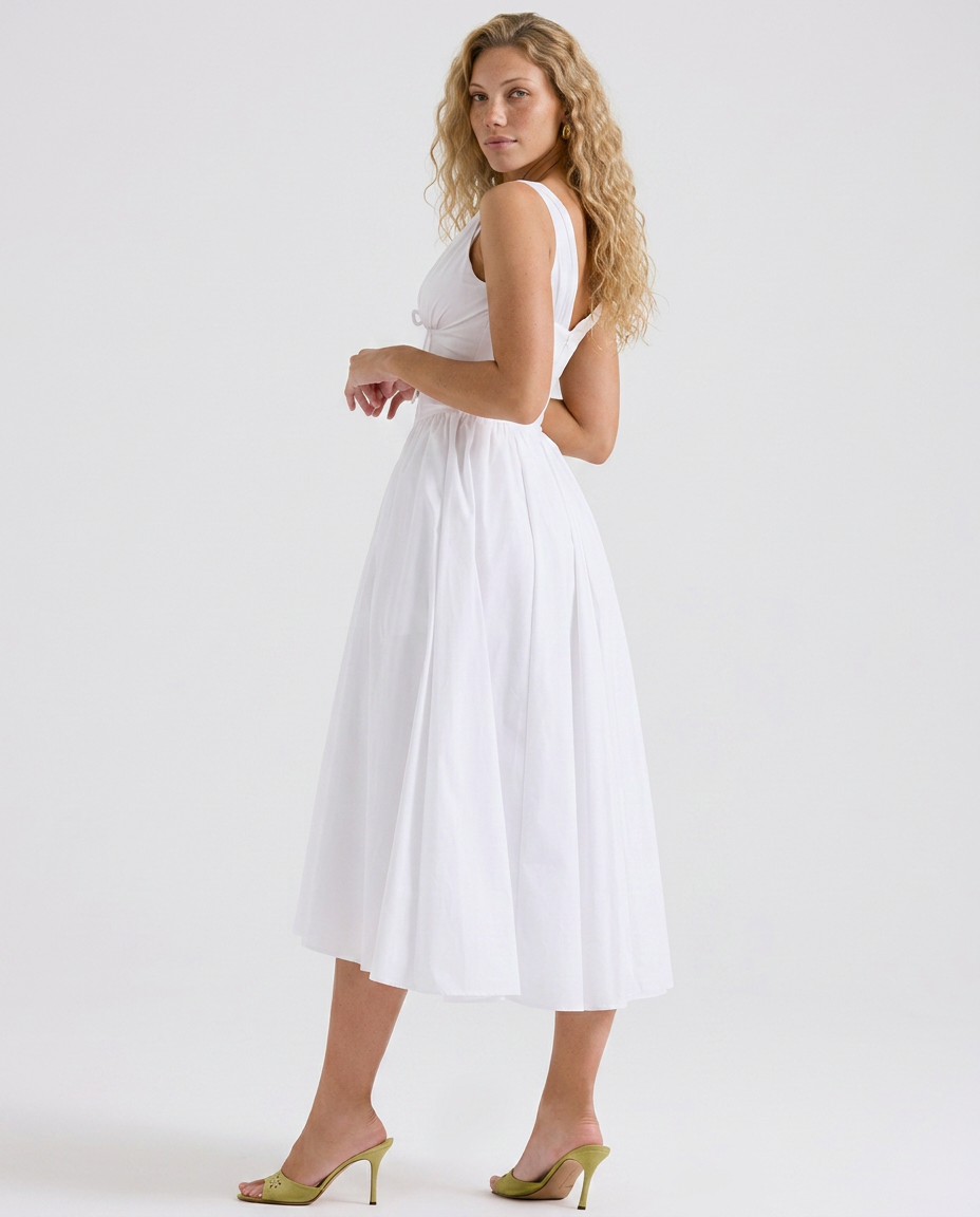 Neva | Corset Sundress with V-Neckline