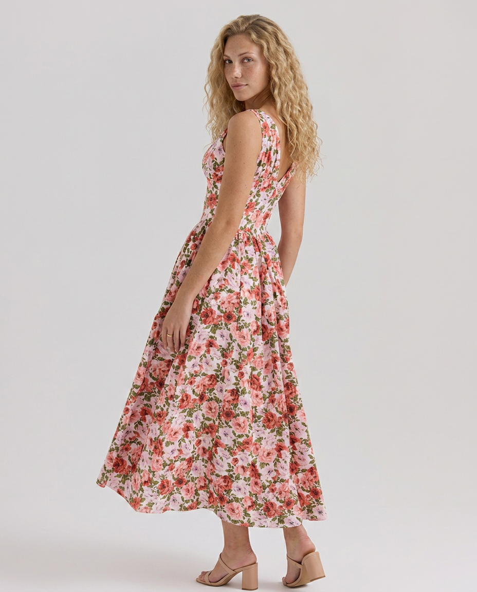 Neva | Corset Sundress with V-Neckline