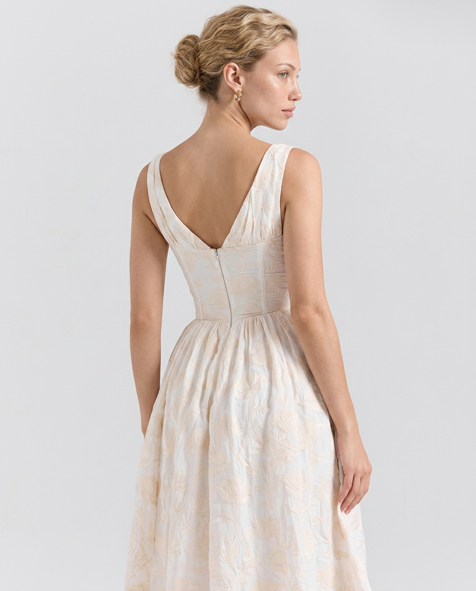 Neva | Corset Sundress with V-Neckline