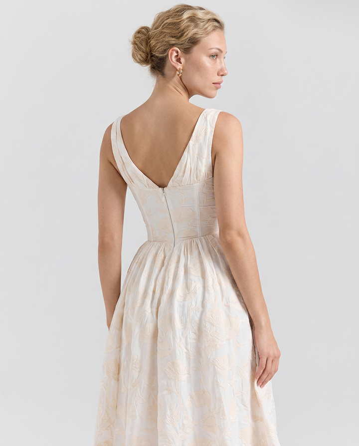 Neva | Corset Sundress with V-Neckline