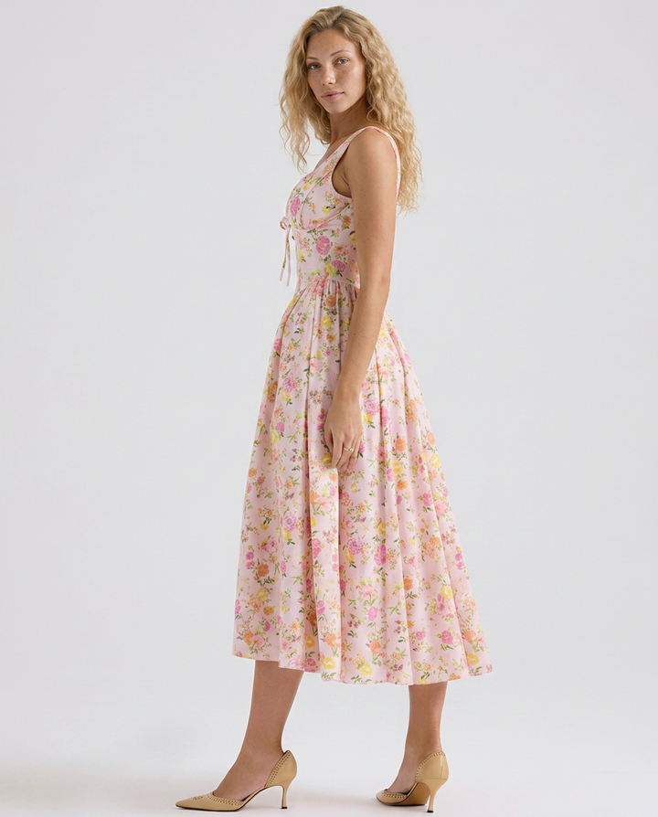 Neva | Corset Sundress with V-Neckline