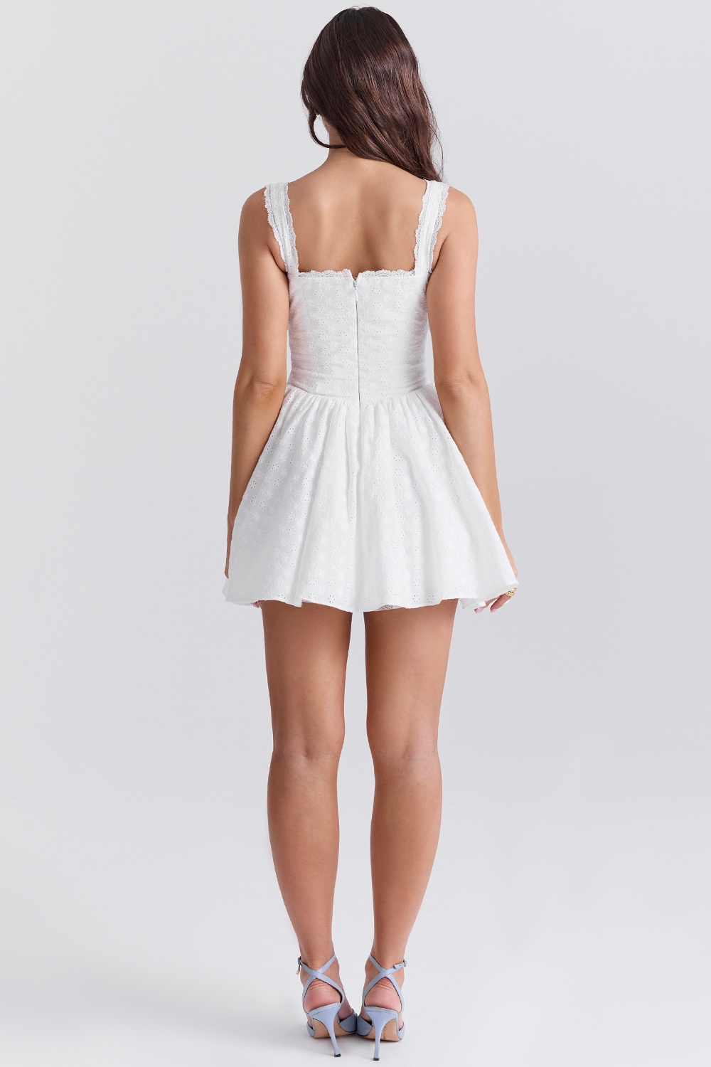 Alissa | Corset Mini Dress with Lace Trim