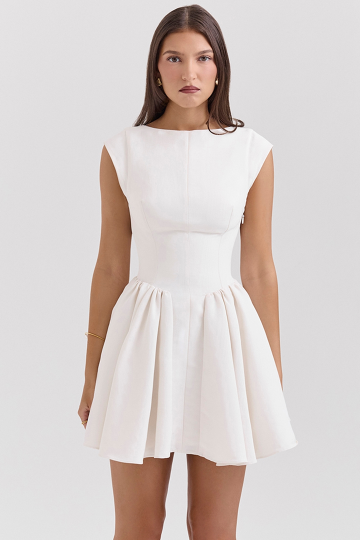Lynda | Mini Dress with Open Back Detail