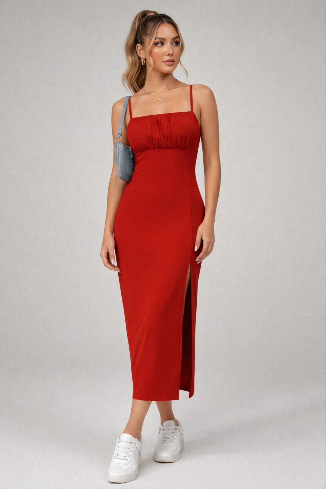 Lila | Midi Dress with Side Split