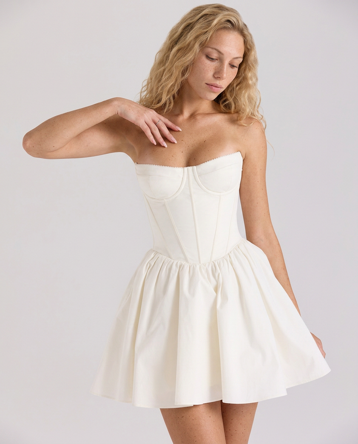 Traci | Strapless Corset Mini Dress