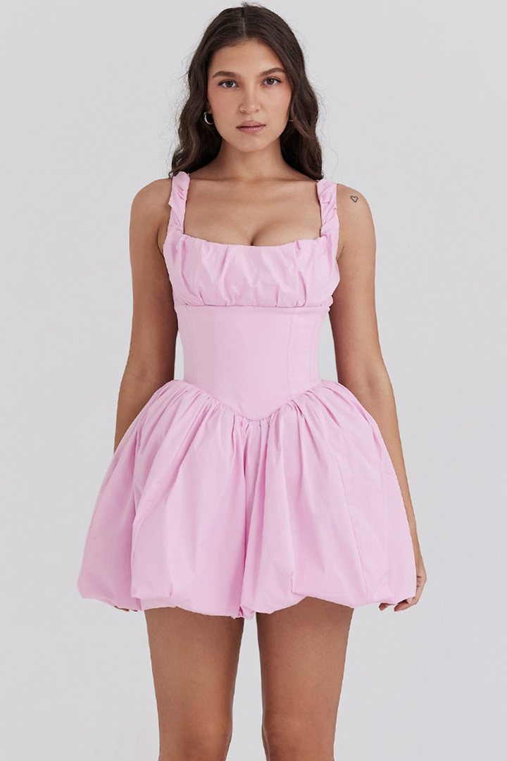 Megan | Cotton Tulle Mini Dress