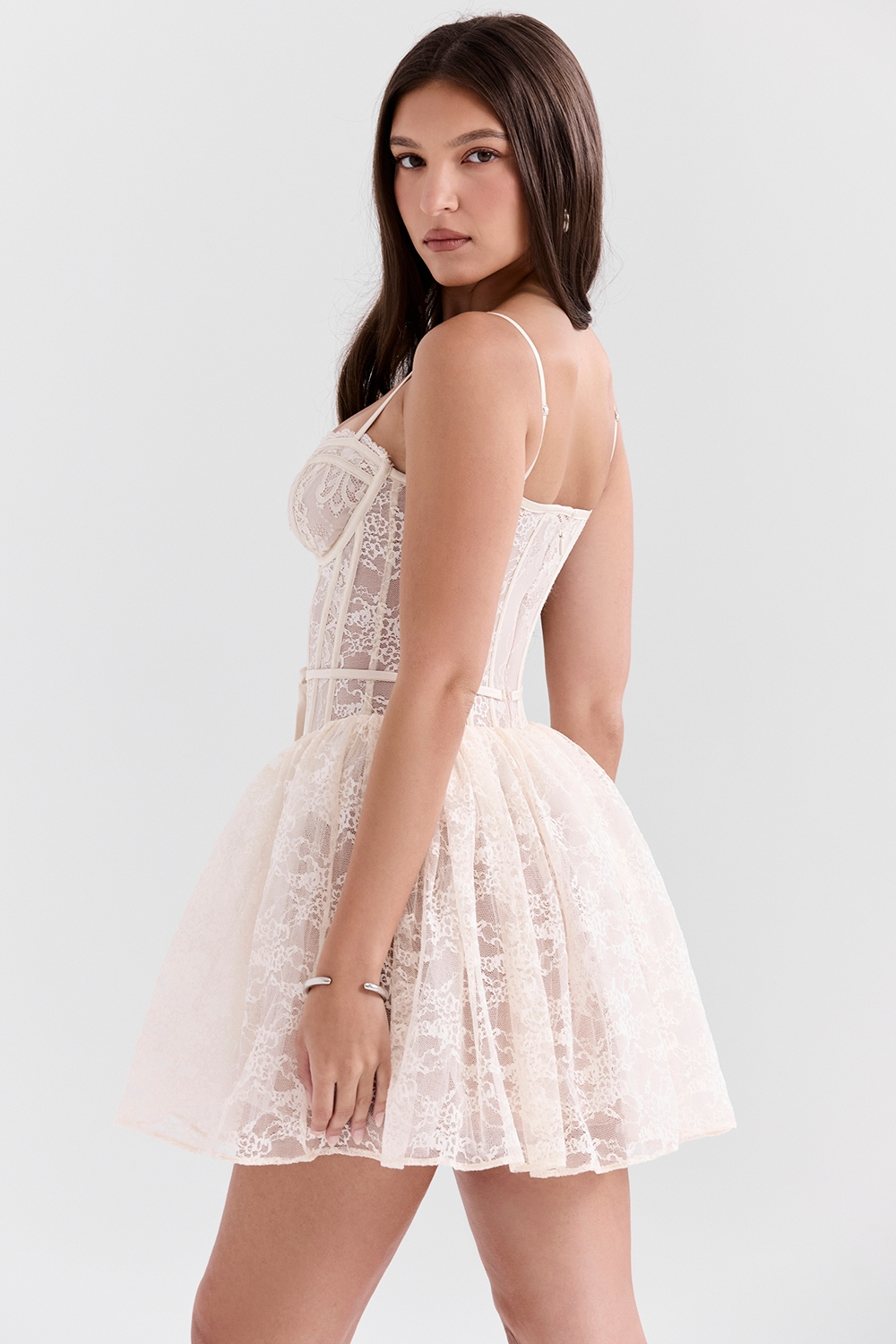 Debra | Lace Corset Mini Dress