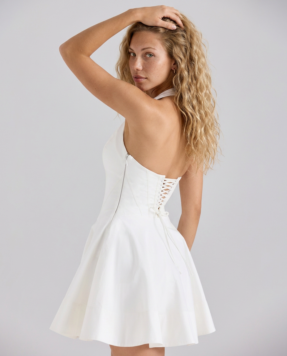 Celina | Halter Neck Mini Dress
