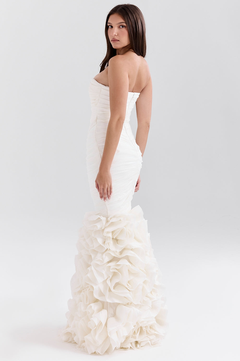 Faith | Strapless Bridal Gown with Ruffle Hem