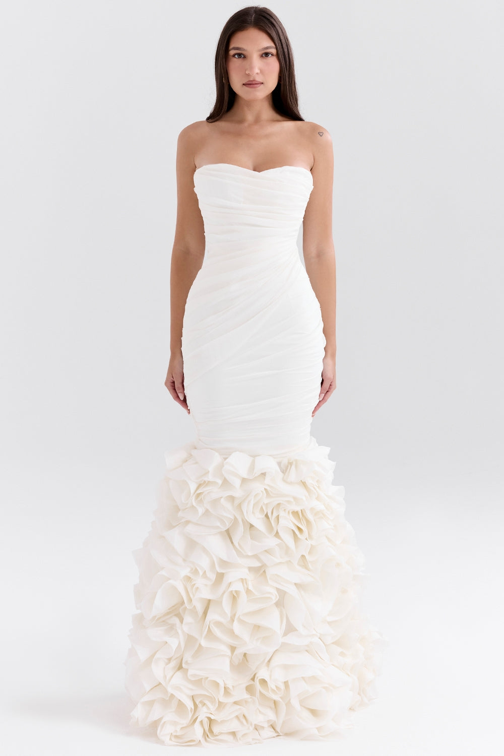 Faith | Strapless Bridal Gown with Ruffle Hem