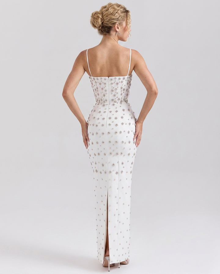 Alberta | Embellished Corset Maxi Gown