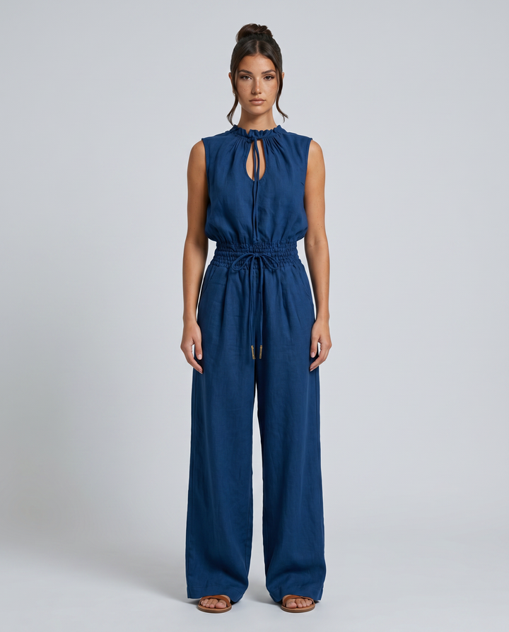Karina | Sleeveless Drawstring Jumpsuit
